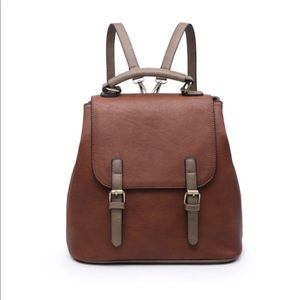 Brown convertible backpack/shoulder bag